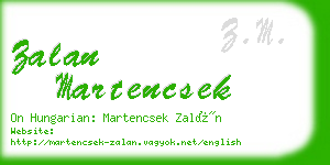 zalan martencsek business card